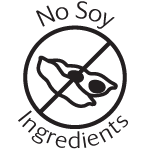 OPT Icon No Soy Ingredients. Does not Contains Soy Ingredients